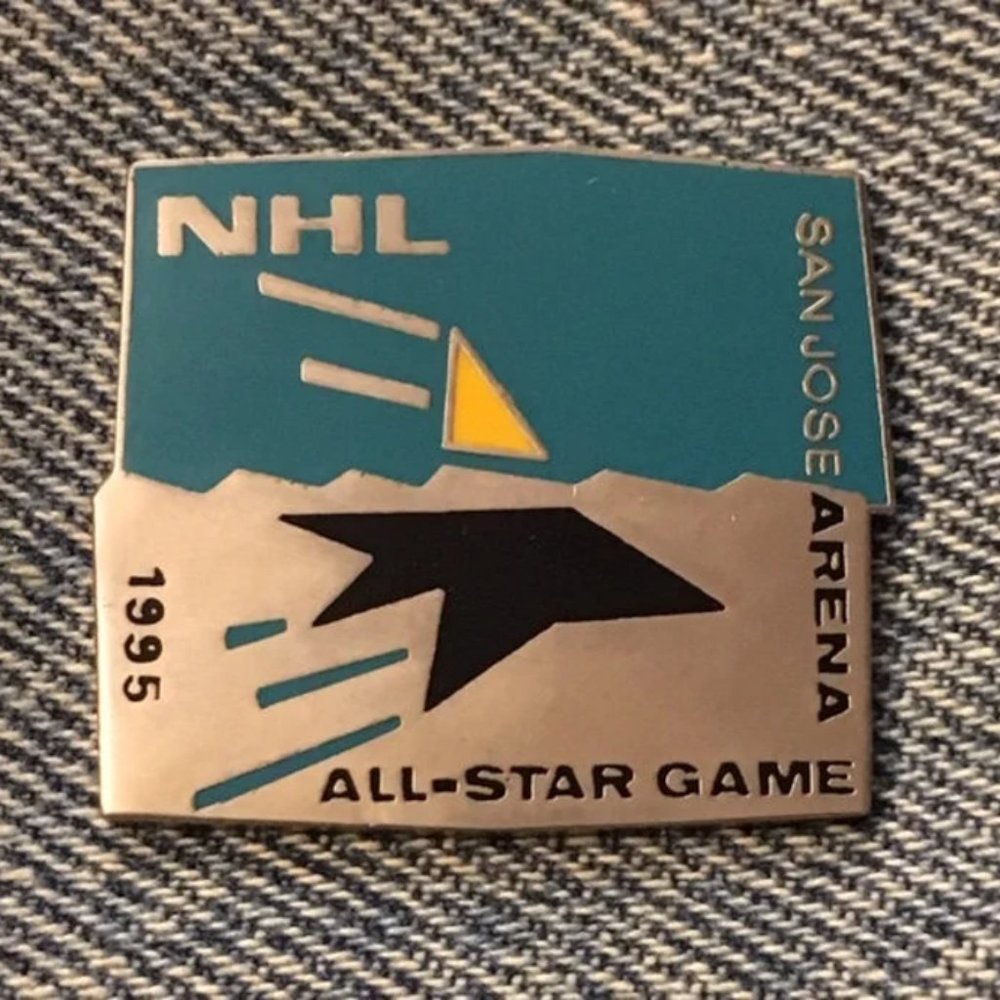 1995 NHL All Star Game Pin~San Jose Arena ~ Sharks ~ Hockey ~by Peter David Inc.